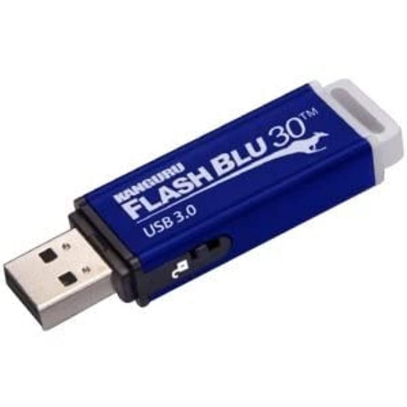 Kanguru FlashBlu30 â€“ 64GB USB Flash Drive â€“ Physical Write Protection Switch - Super Fast USB 3.0 - Image 2